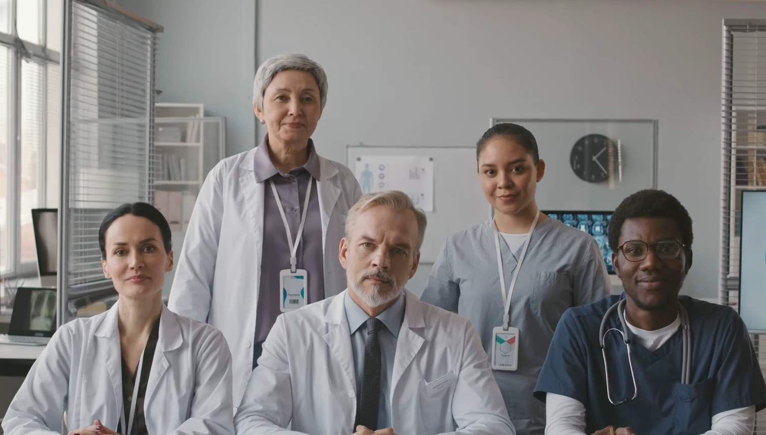 Five healthcare professionals